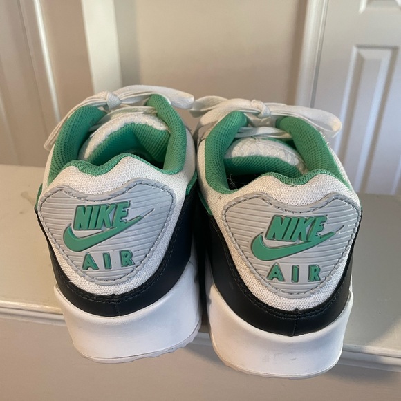 Nike Air Max 90 White Green Sneakers men size 8 - Picture 3 of 6